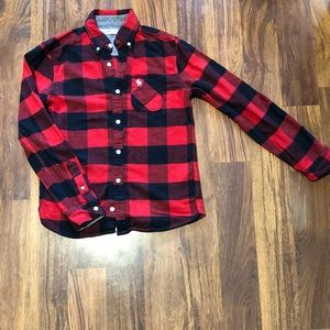 Boys Abercrombie Long Sleeve Flannel Shirt
